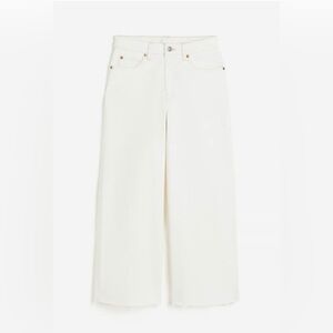 H&M Women’s Ivory Wide Leg Jeans